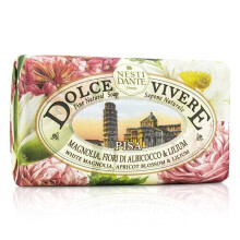 Dolce Vivere Fine Natural Soap - Pisa - White Magnolia, Apricot Blossom & Lilium - 250g-8.8oz