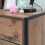 Timber Art Design UK Stretton Urban Bedside Lamp Table with 2 Drawers Rustic Industrial Oak Effect 4