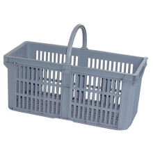 Multi-Purpose Glass Collection Grey Plastic Basket