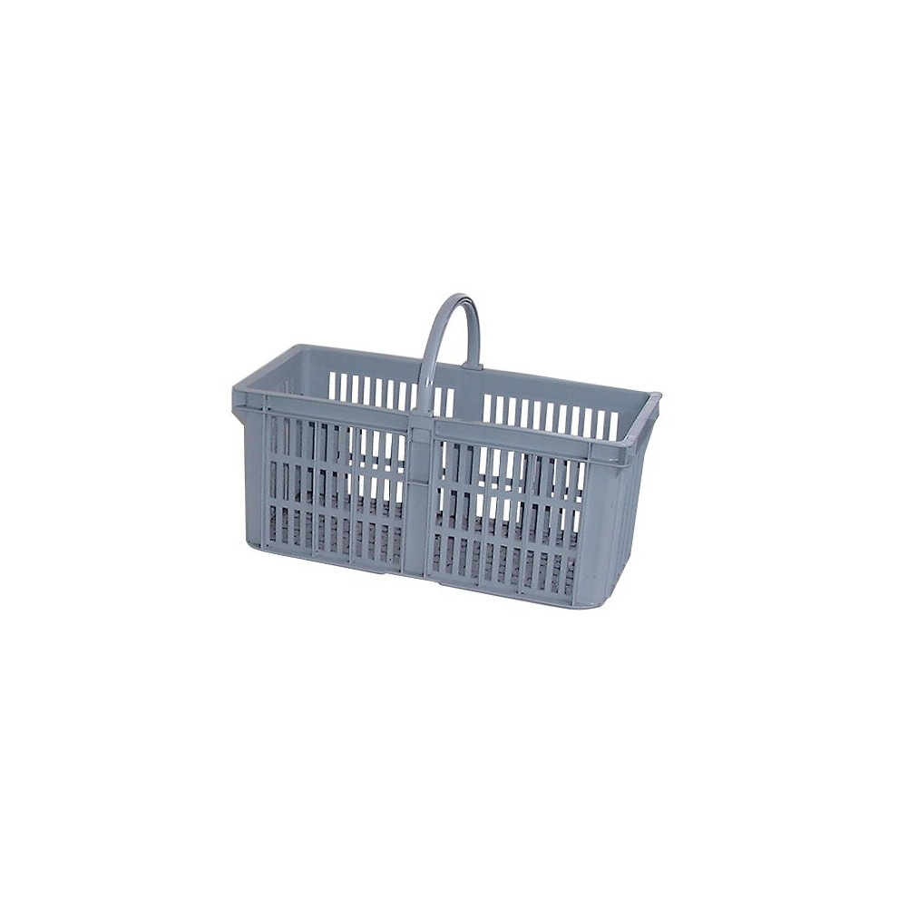 Multi-Purpose Glass Collection Grey Plastic Basket
