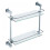 Double Glass Shelf - Chrome 1