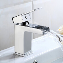 Ozone Cloakroom Waterfall Basin Mono Mixer and Waste