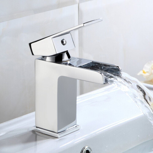 Ozone Cloakroom Waterfall Basin Mono Mixer and Waste