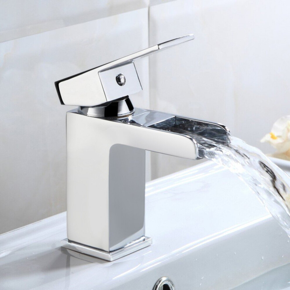 Ozone Cloakroom Waterfall Basin Mono Mixer And Waste 5060574211061