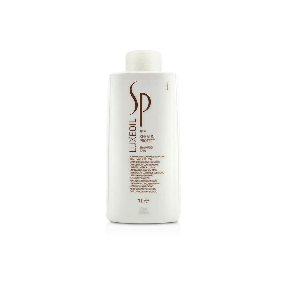 Wella Sp Luxe Oil Keratin Protect Shampoo (Lightweight Luxurious Cleansing) - 1000Ml-33.8Oz