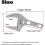 6-68mm Adjustable Wrenches Open-End Wide Jaw Spanners Plumber Bathroom 7
