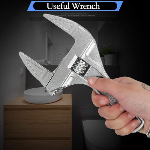 6-68mm Adjustable Wrenches Open-End Wide Jaw Spanners Plumber Bathroom 2