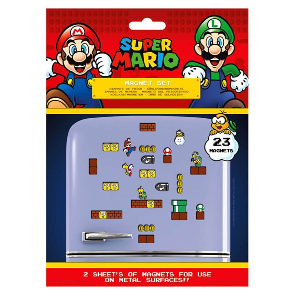 Super Mario Bros. Mushroom Kingdom Magnet Set