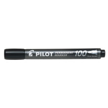Pilot 100 Permanent Market Bullet Tip Black Pack of 20 3131910501268 PI50126