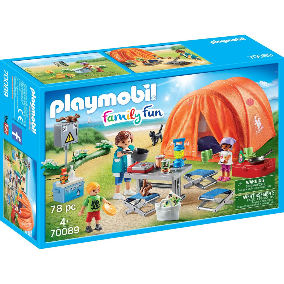 Playmobil Family Fun Campring Trip with Large Tent 