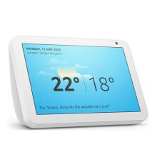 Amazon Echo Show 8 - 8-inch HD Smart Display with Alexa, Sandstone, privacy shield, video calls, smart home control - B07SJBVV8V - Refurbished