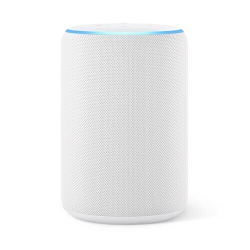 Refurbished Amazon Amazon Echo 3rd Generation White Sandstone | Alexa Enabled Smart Speaker