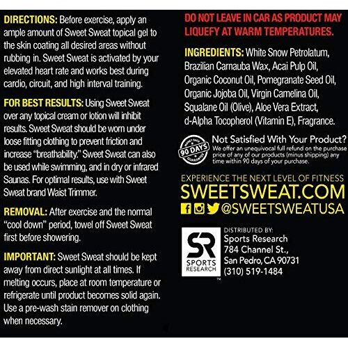 Αθλητική Έρευνα, Sweet Sweat Stick, Επαγόμενο Εργαστήριο, 6.4 oz. (182g) 1