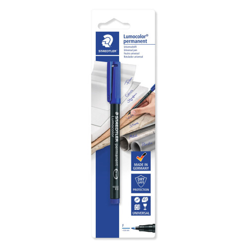 Staedtler Lumocolor pen F permanent blue