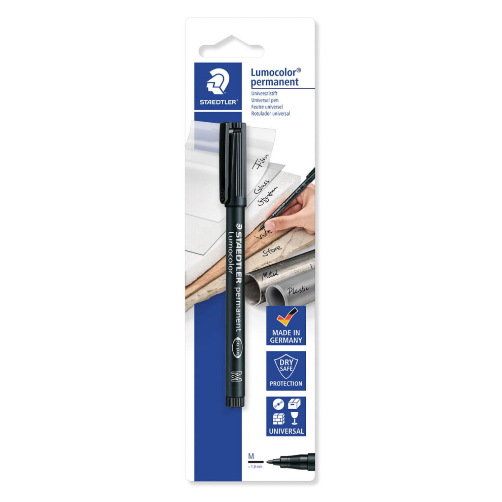 Lumocolor pen M permanent black