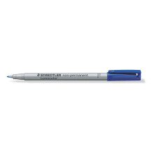 Feltro - STAEDTLER - LUMOCOLOR 316-3 - Ponta fina 0,6mm - Cor azul - Apagável