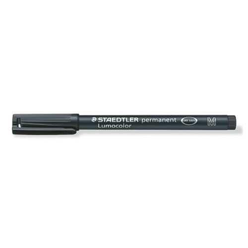 Staedtler Staedtler Lumocolour Pen Permanent Medium Black (Pack of 10) 2