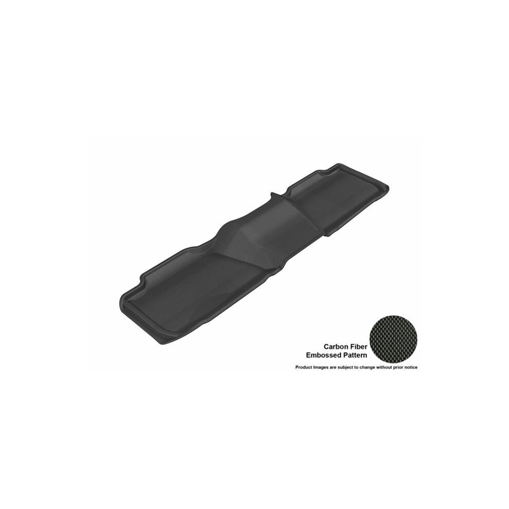 3D Maxpider Second Row Custom Fit All-Weather Kagu Floor Mat For 2007-2014 Chevrolet Suburban - Tahoe - Gmc Yukon Xl - Yukon Models Black 723902384916