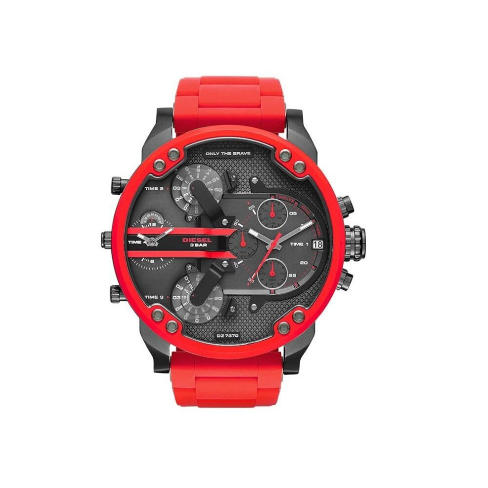 DZ7370 Mister Daddy 2.0 Men's Diesel Watch - Red Steel - 4 Stroke