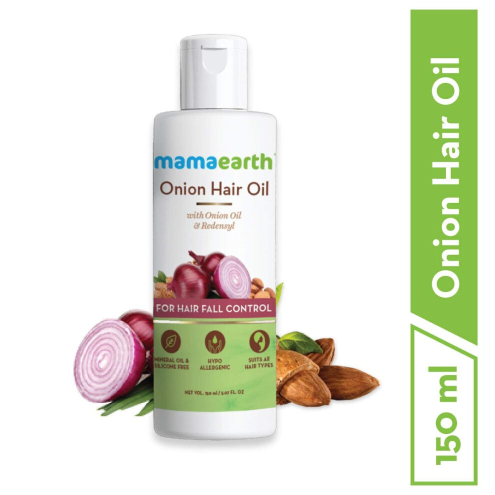 Mamaearth Onion Oil For Hair Growth & Hair Fall Control With