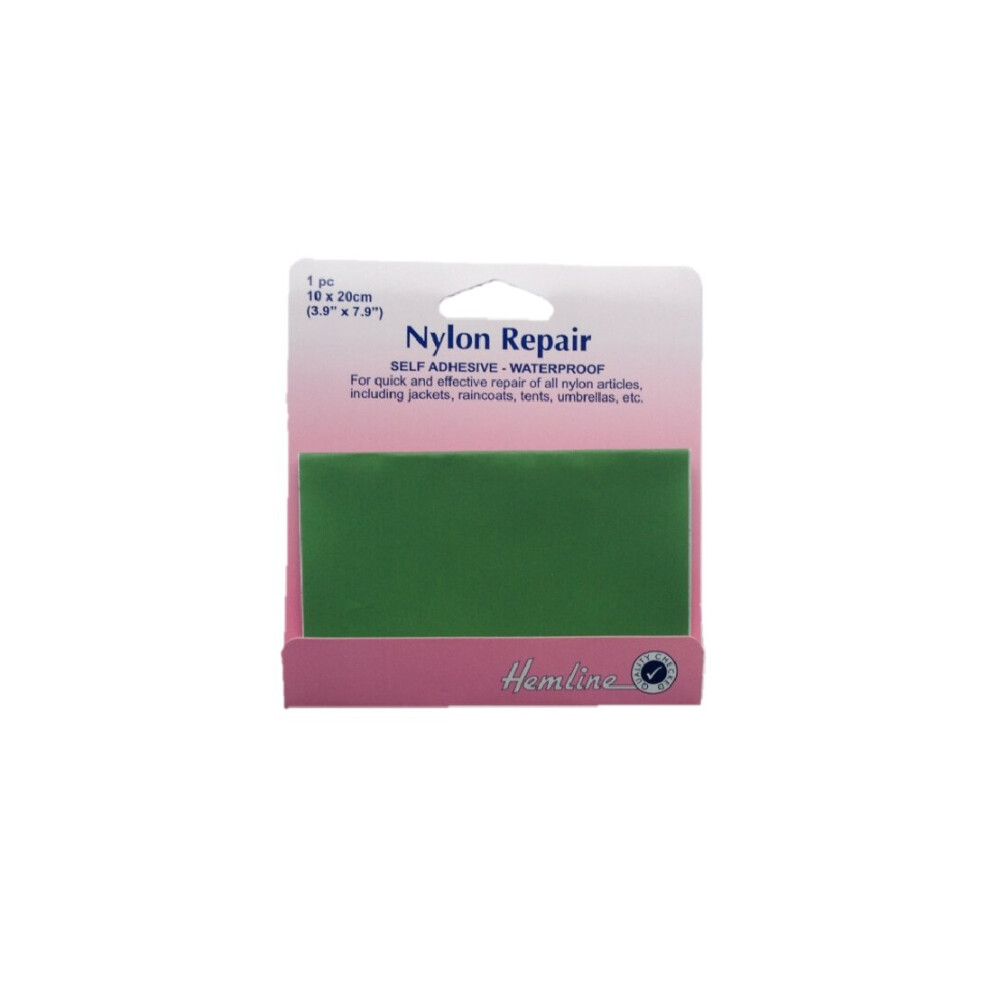 Hemline Green (Green) Self Adhesive Waterproof Nylon Patch