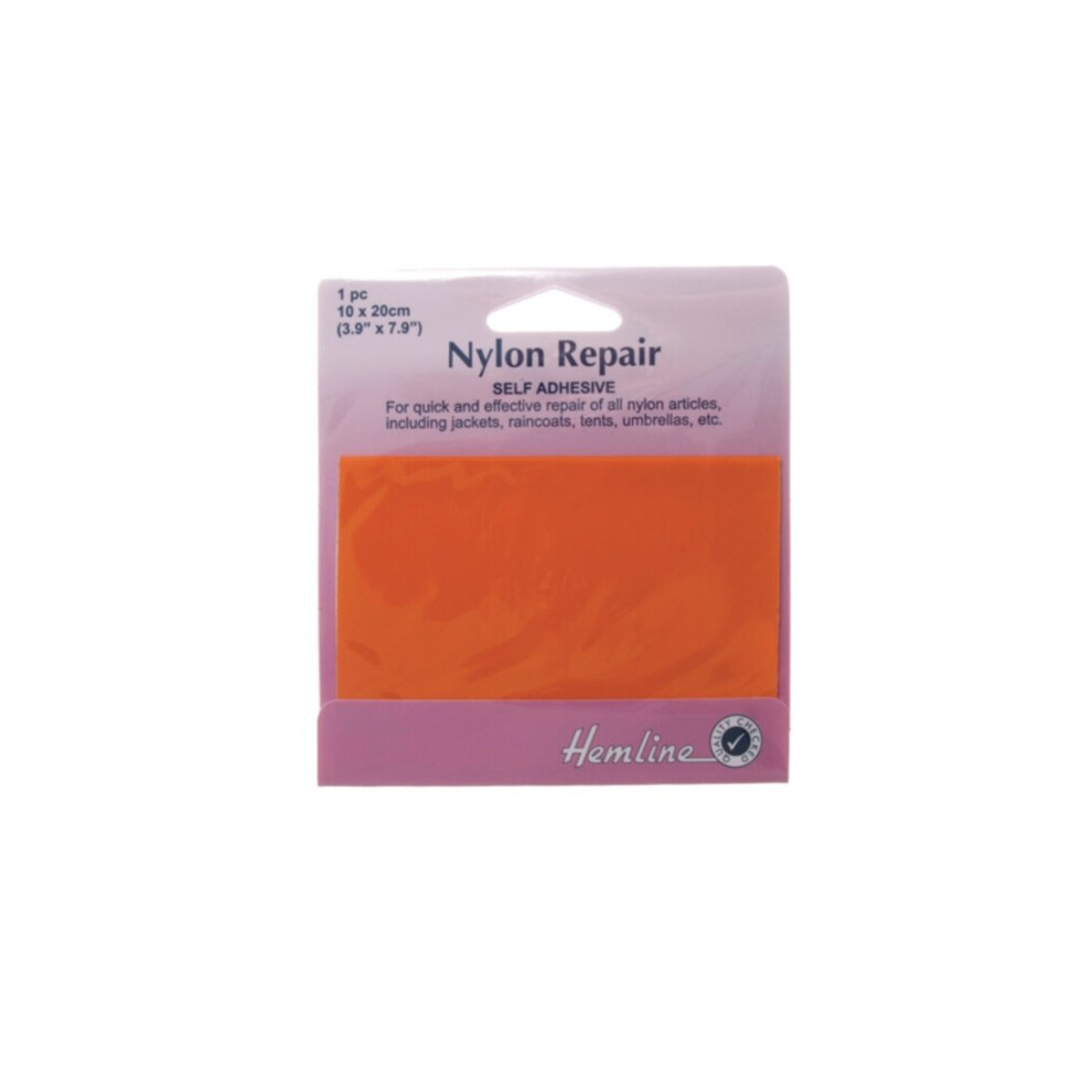 Hemline Orange (Orange) Self Adhesive Waterproof Nylon Patch