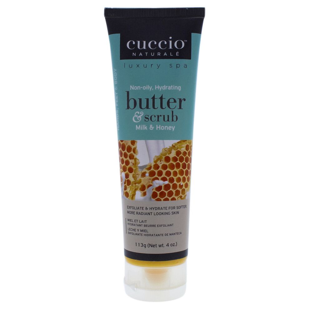 Cuccio Butter And Scrub Milk And Honey 4 Oz Scrub