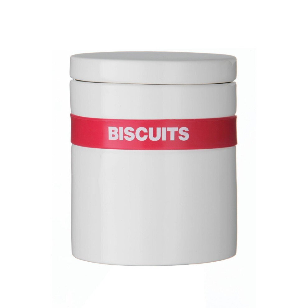 Hot Pink Silicone Band Biscuit Jar