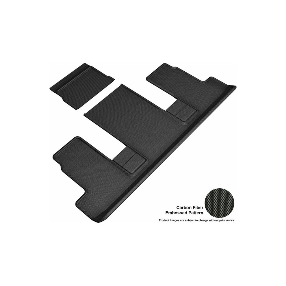 3D Maxpider L1ch08631509 Kagu R3 Floor Mat For 2018-2019 Chevrolet Traverse, Black 190204033703