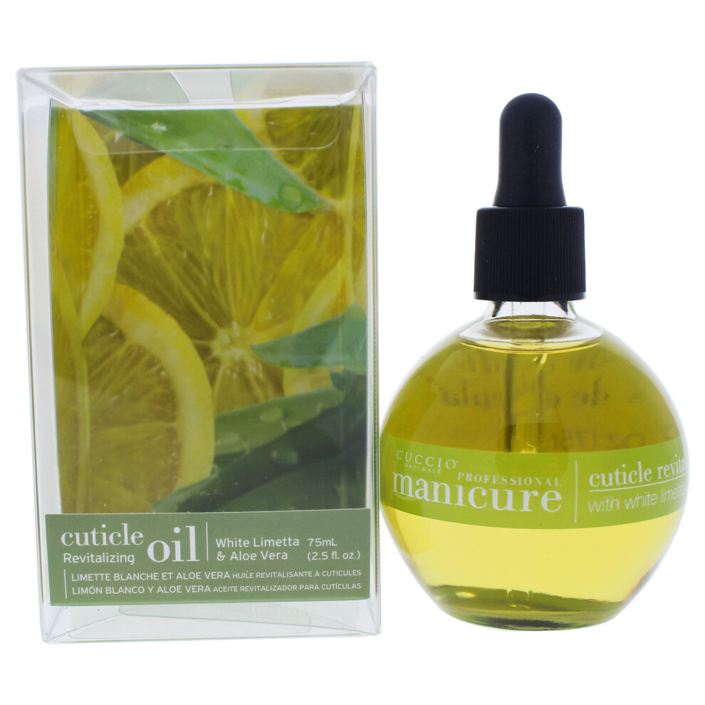 Cuccio White Cuticle Revitalizing Oil - Limetta And Aloe Vera Manicure - 2.5 Oz Oil