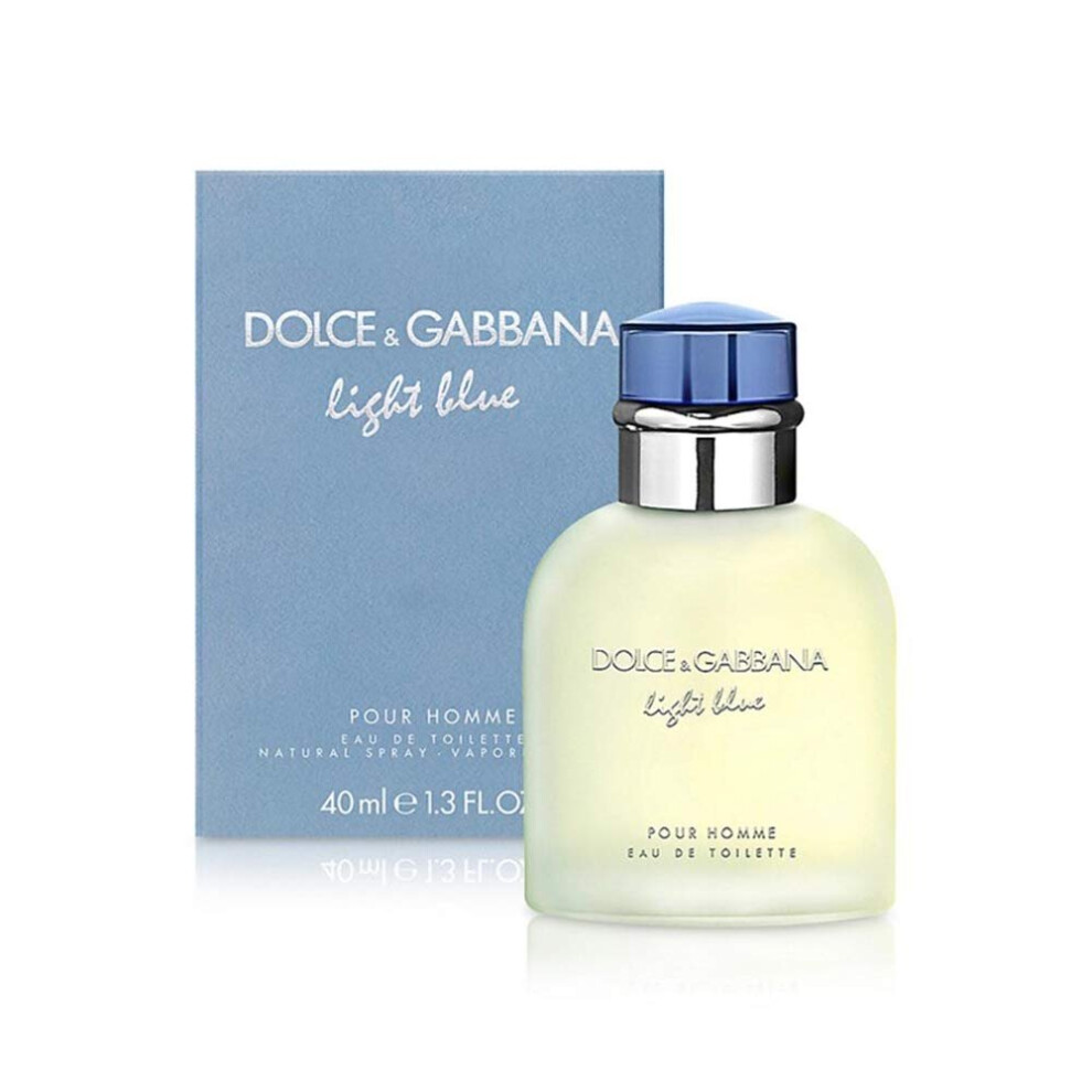 D&G Light Blue Pour Homme EDT Spray by Dolce & Gabbana  Men  1.3 oz