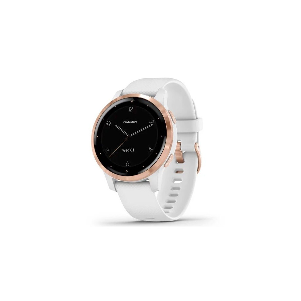 Garmin Vivoactive 4S Smartwatch Gps Sports Watch - White/Rose Gold White,Gold