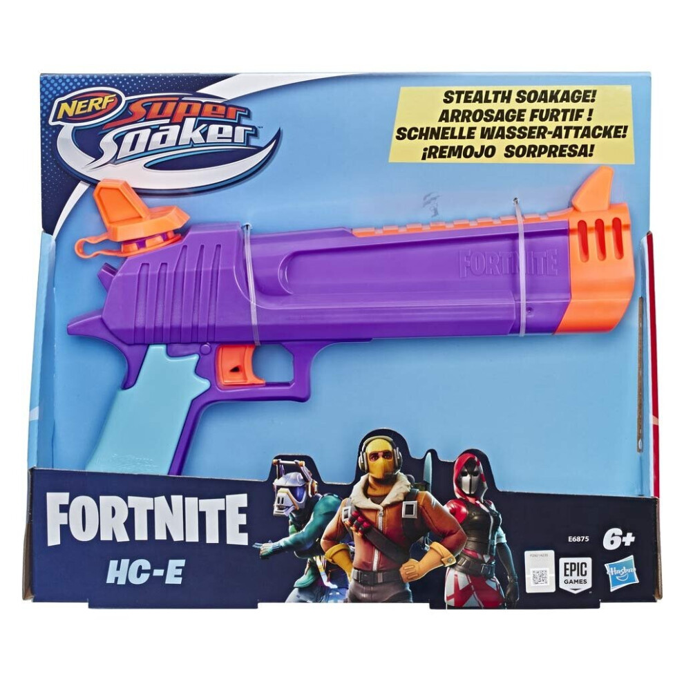 Nerf Super Soaker Fortnite Hc-E Water Blaster Ages 6 Years+