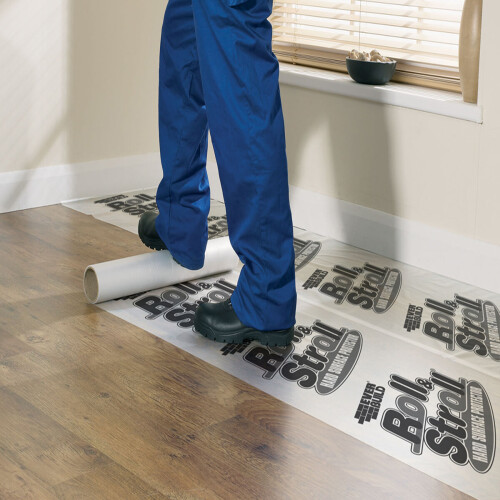 Everbuild Everbuild Roll & Stroll Hard Surface Floor Protection Film Polythene Protector 2