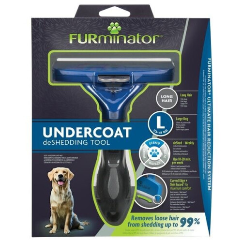 FURminator Undercoat deShedding Tool for Large Long Hair Dog - 261453