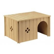 Wooden House Rabbit Large - 37x27 - 656357