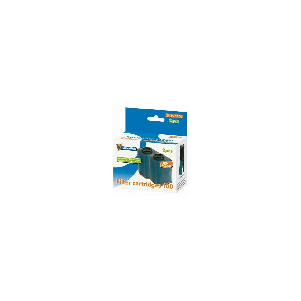 SuperFish Aqua-Flow 100 Easy Click Cartridge (2Pk) - 573038