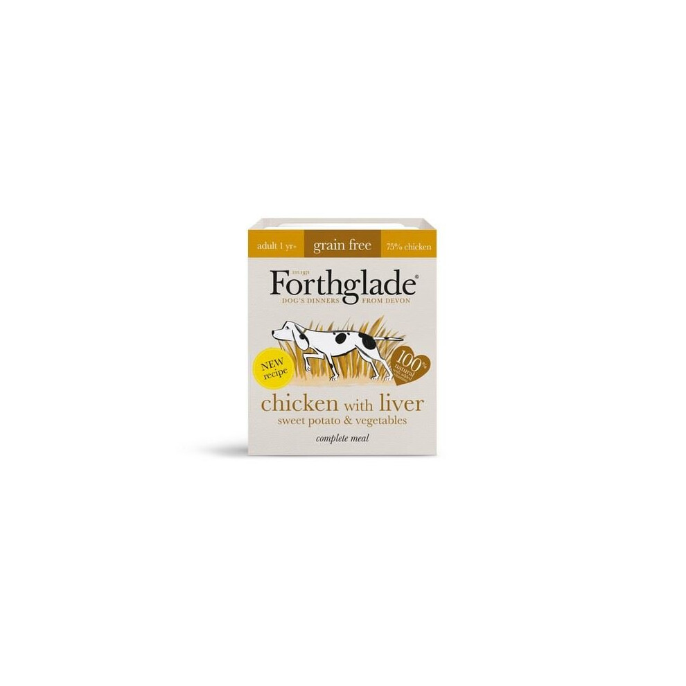 Forthglade Complete Adult Chicken With Liver Free 395G - 261299 Grain