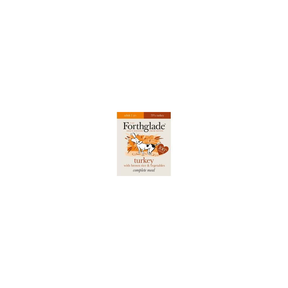 Forthglade Complete Meal Adult Turkey with Brown Rice & Vege - 395g - 272334