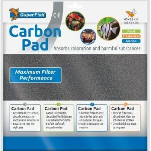 SuperFish SuperFish Filter Media Carbon Pad 45x25cm - 60319