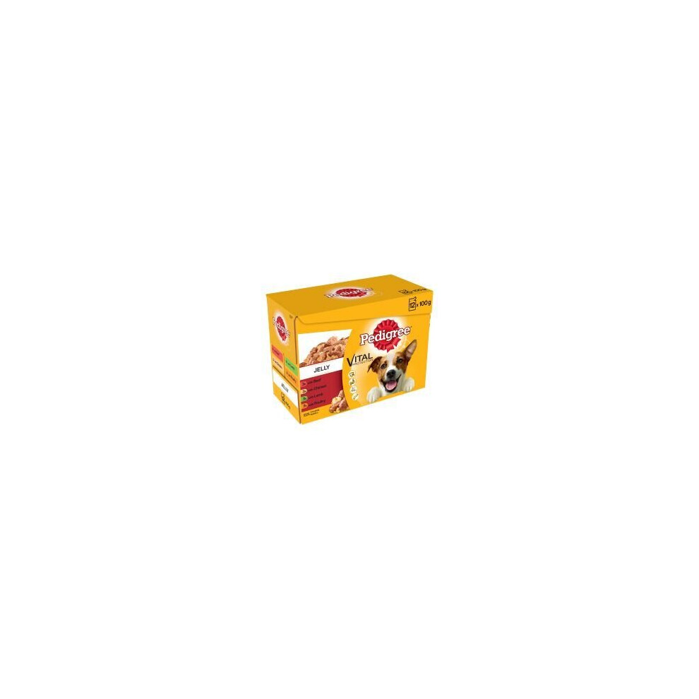 Photos - Dog Food Mars Pedigree Pouch in Jelly Favourites 12 Pack - 100g - 97548 296411 