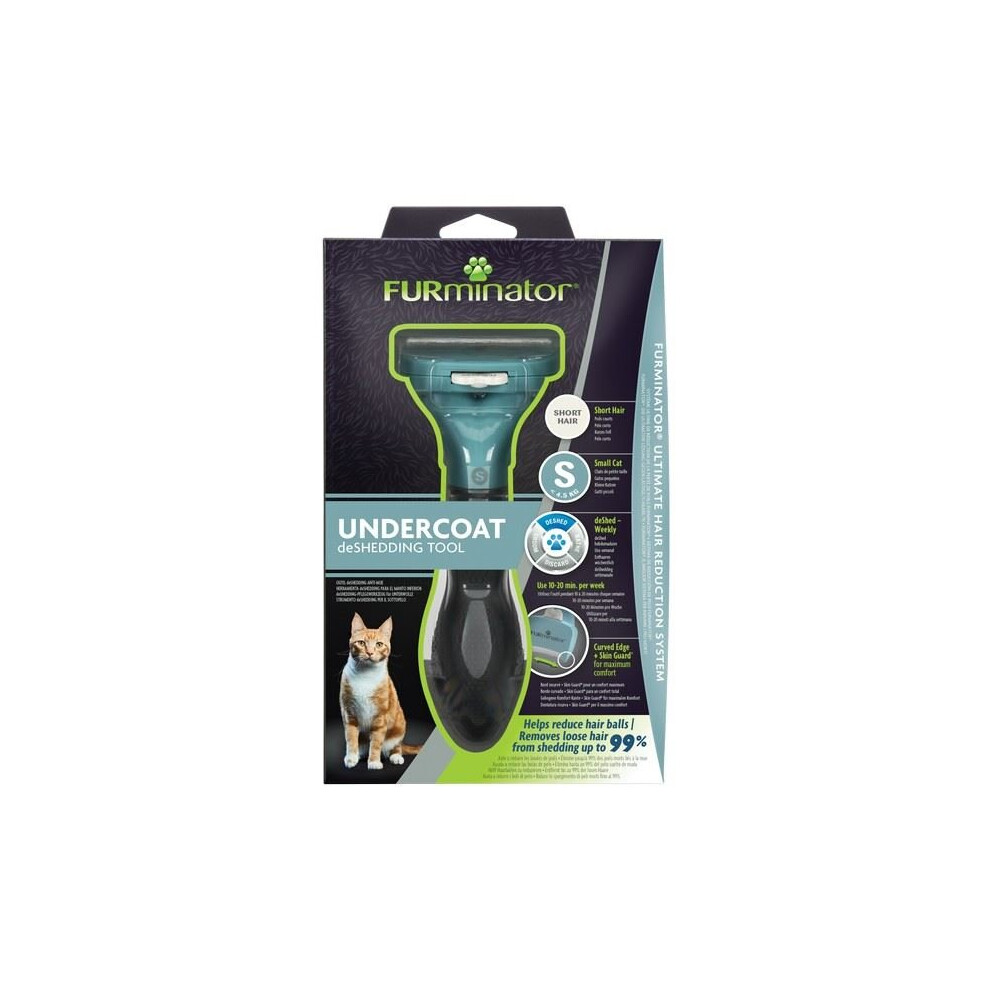 Furminator Undercoat Deshedding Tool For Small Short Hair Cat - 261455