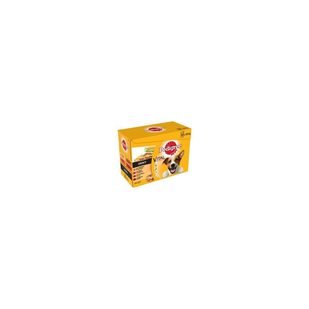 Pedigree Pouch Mixed Varieties in Gravy 12 Pack - 100g - 97515