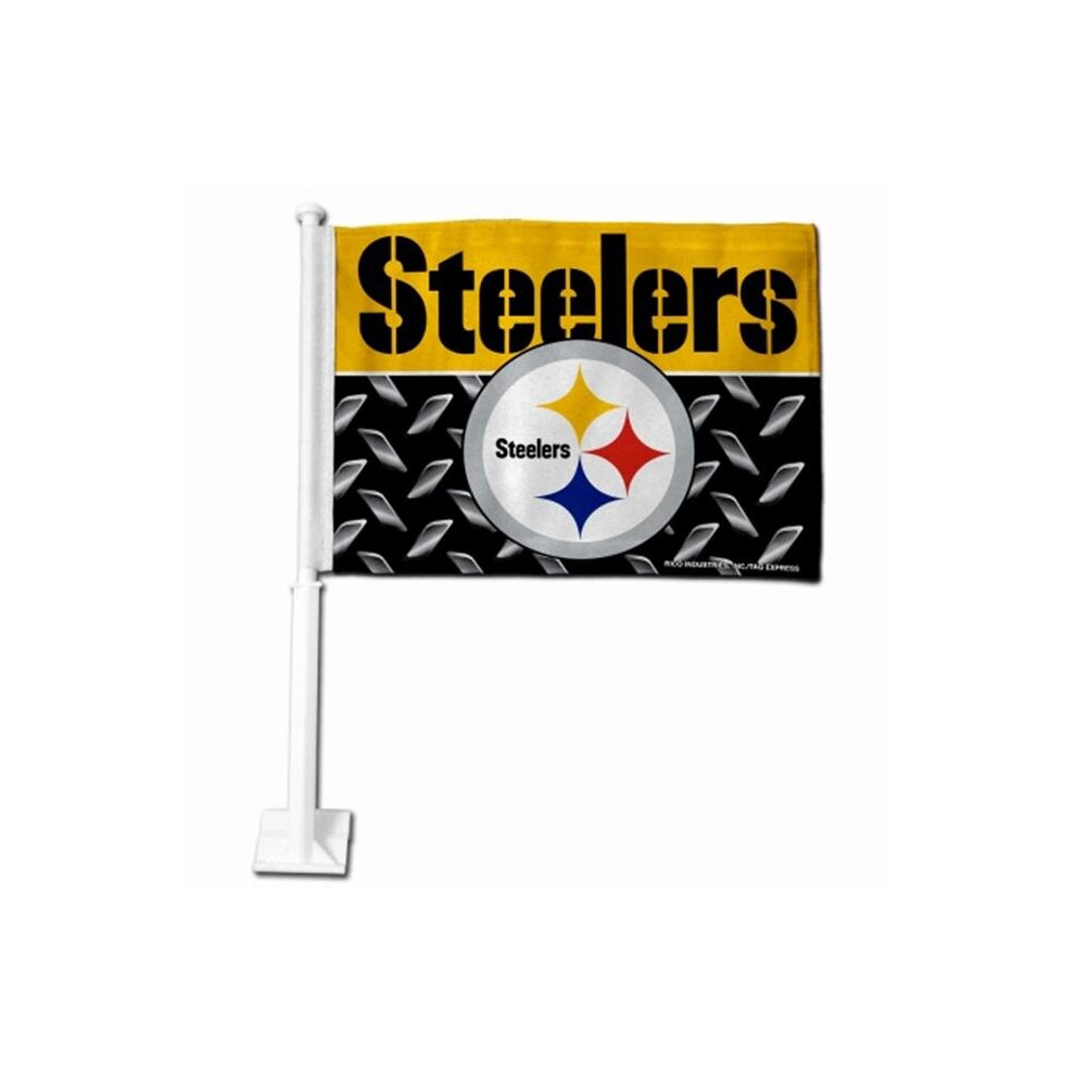 Rico Industries Fg2301 Nfl - Rico Industries - Pittsburgh Steelers - Car Flag 094746189396