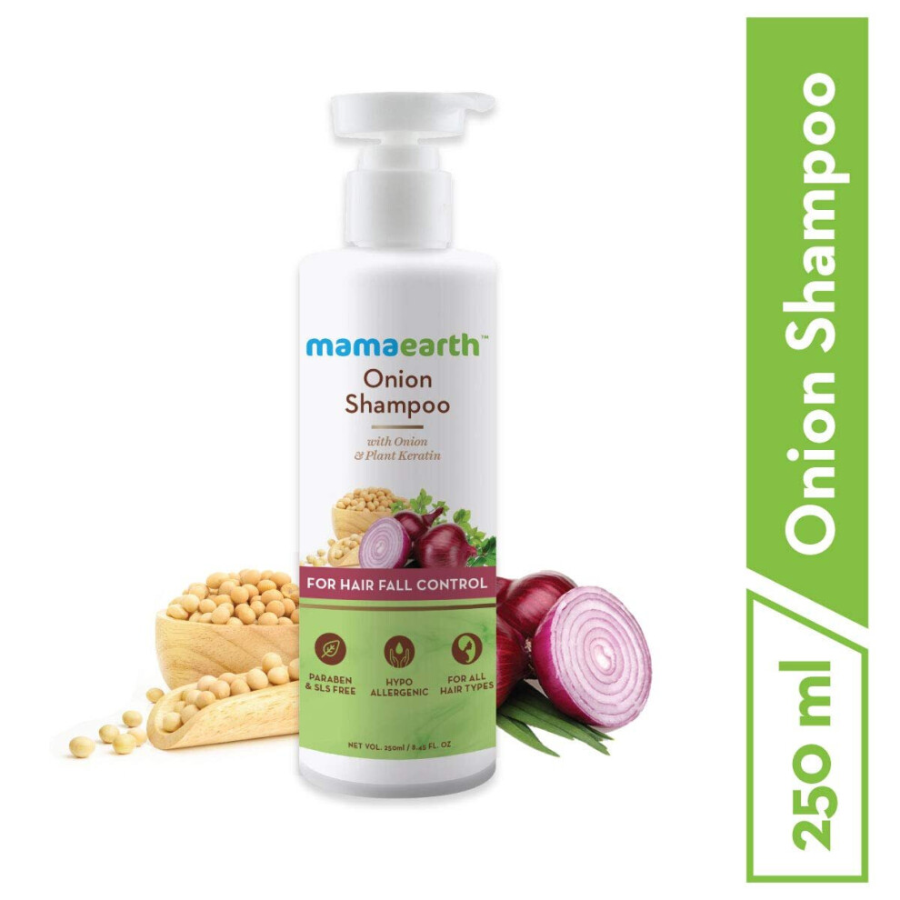 Mamaearth Onion Hair Fall Shampoo For Hair Growth & Hair Fall Control