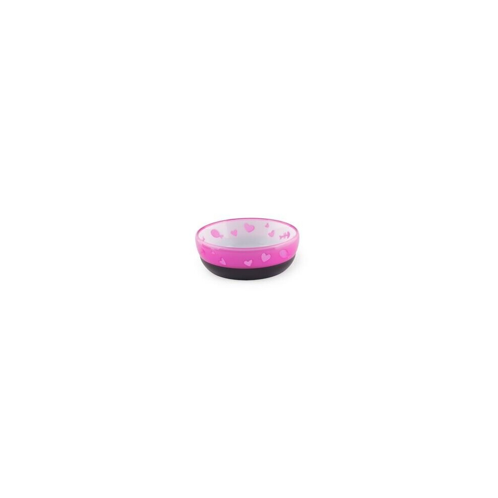 All For Paws Anti Slip Cat Bowl Pink Fish - 30733
