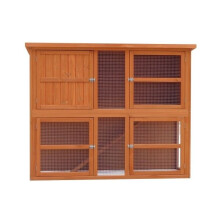 Harrisons Grasmere Double Height Hutch Natural 150x60x120cm - 261025