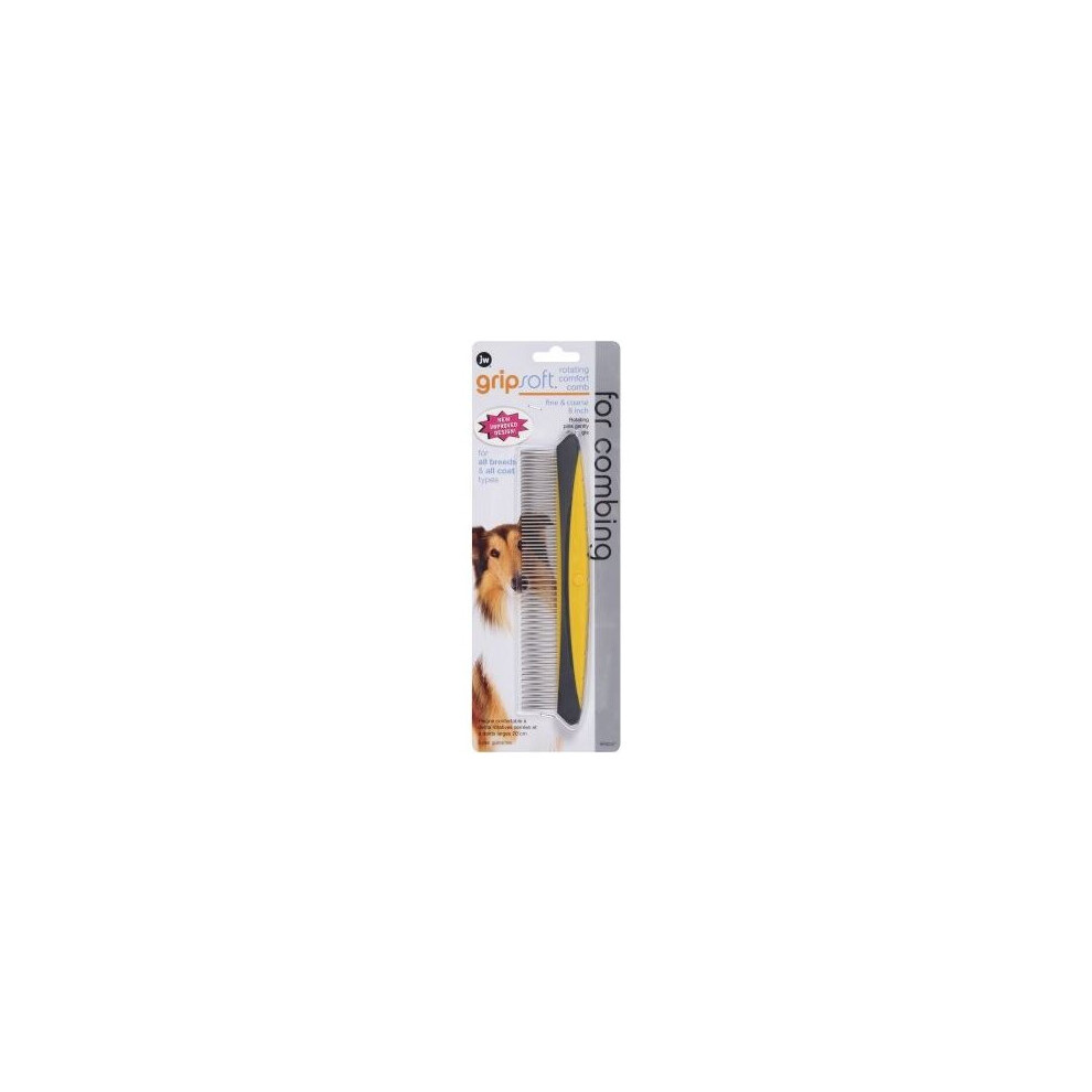 JW Gripsoft Rotating Comfort Comb Fine/Coarse 20cm - 36752