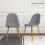 Charles Jacobs (Fabric Grey) Charles Jacobs 2 Velvet Modern Kitchen Dining Chairs 3