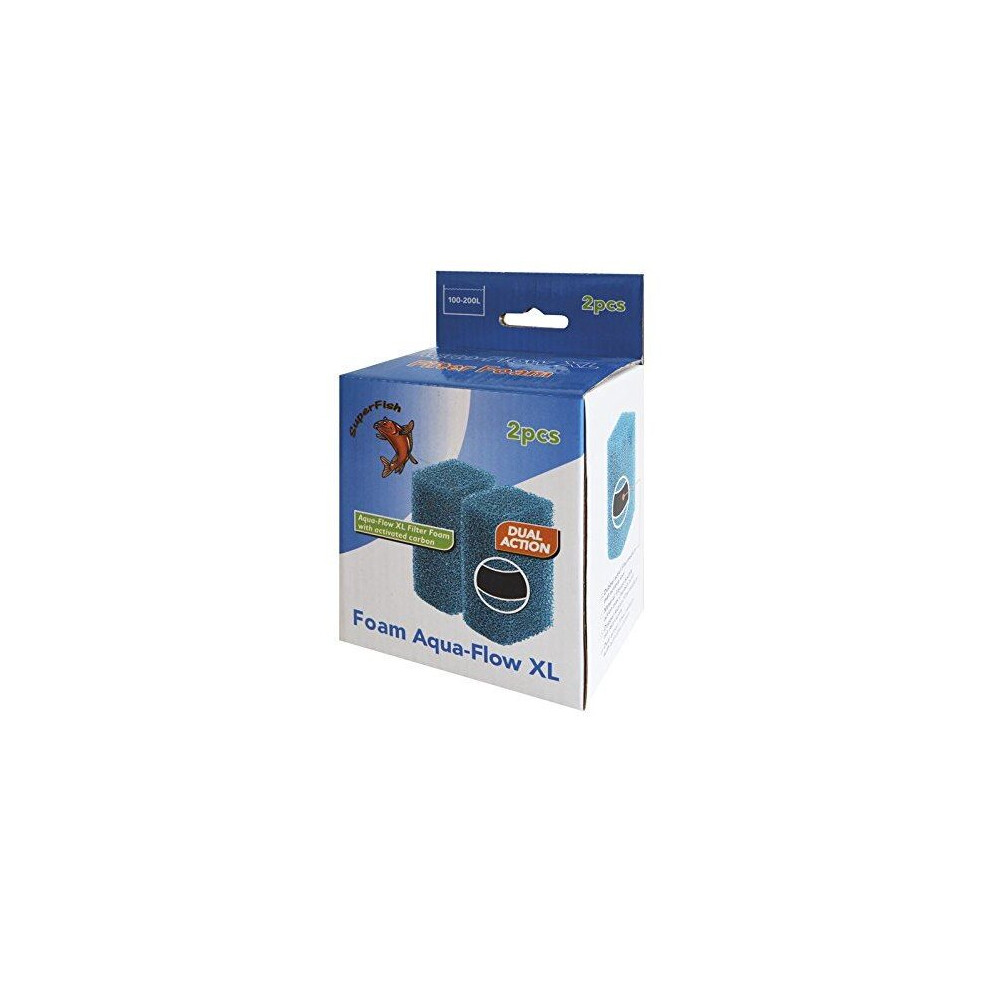 SuperFish Aqua-Flow XL Foam 9x5x3cm (2Pk) - 573849